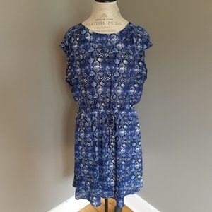 RW&Co Blue Snakeskin Dress